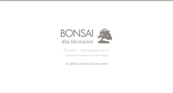 Desktop Screenshot of bonsaidecoracion.com