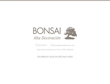 Tablet Screenshot of bonsaidecoracion.com